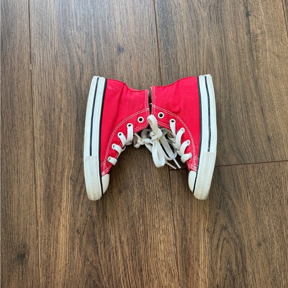 Converse Red High-Top Kids Sneakers - Picture 3 of 6